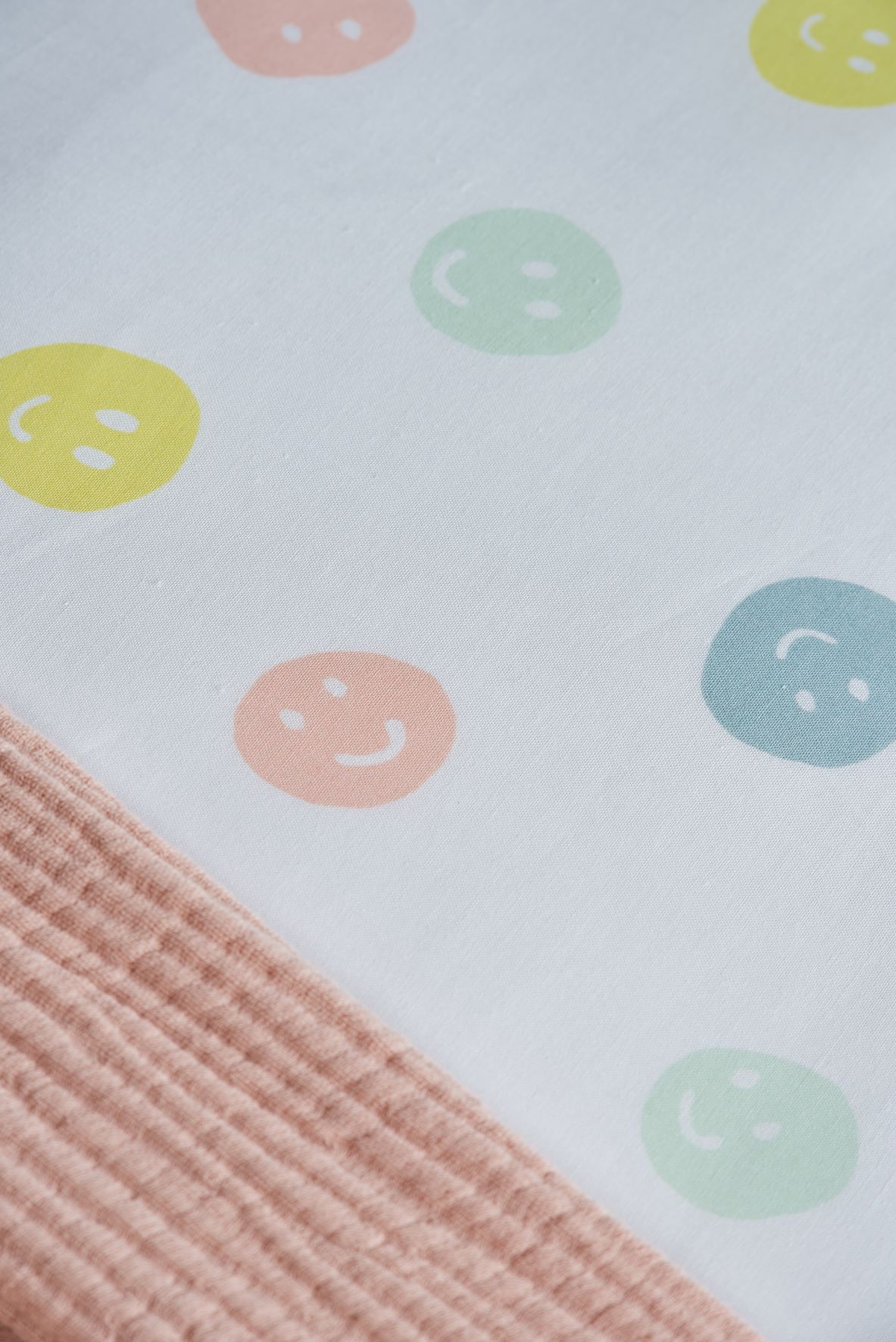Smiley overtrek Flanel detail