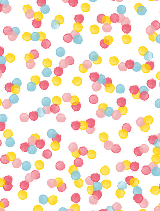 Confetti overtrek katoen