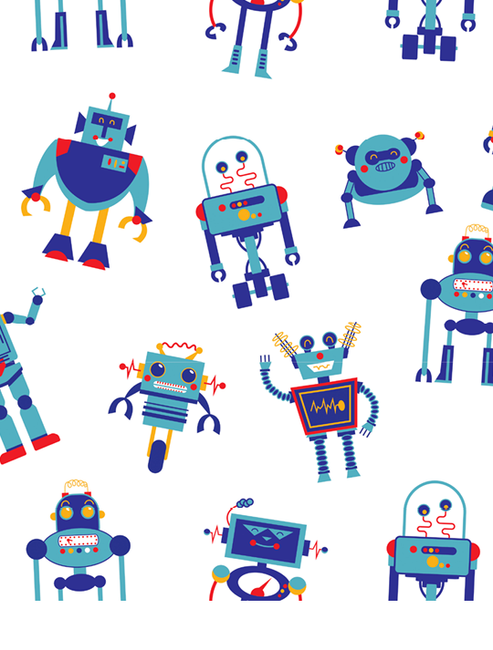 Robots overtrek katoen