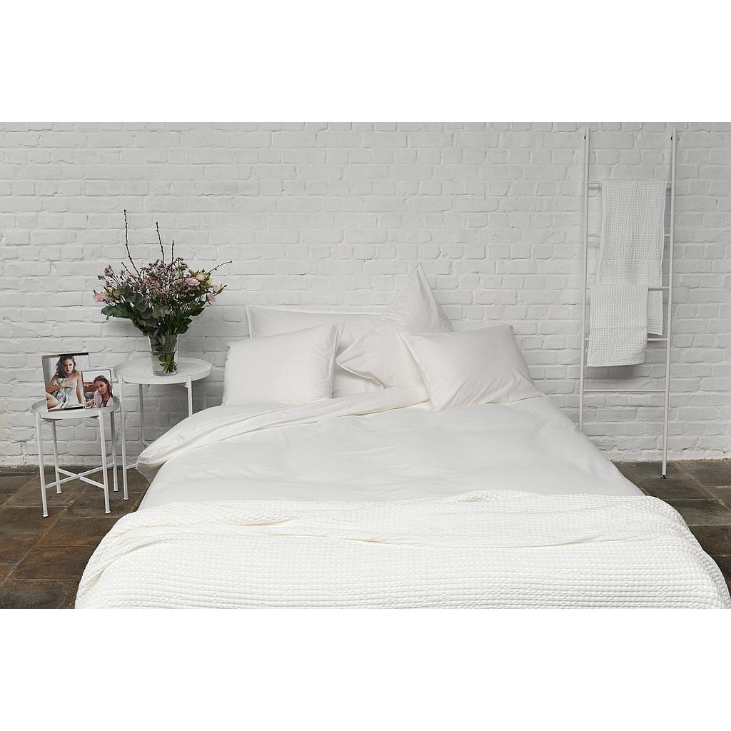Stonewashed overtrek percale katoen