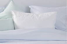 Stonewashed overtrek percale katoen - strijkvrij