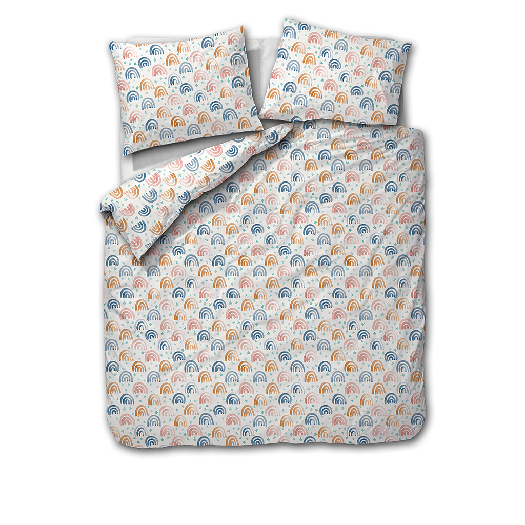 Rainbow overtrek katoen